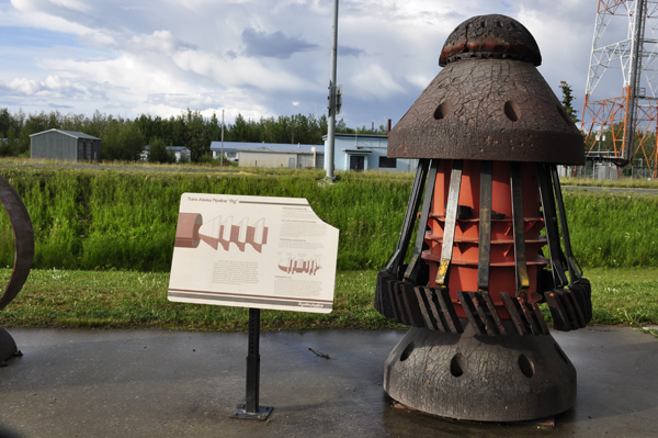 part of the Trans Alaska Pipeline  pig